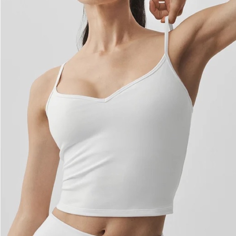 Alo Yoga Airbrush Refined Bra Tank White XS